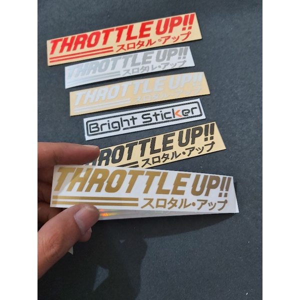 STICKER VISOR HELM THROTTLE UP CUTTING