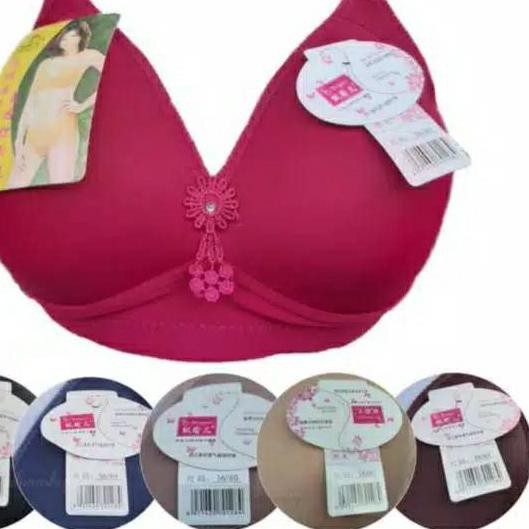 ♣ BH JUPE BUSA TANPA KAWAT KANCING 3 CUP BESAR / UK 36 38 40 42 44 46 ♢