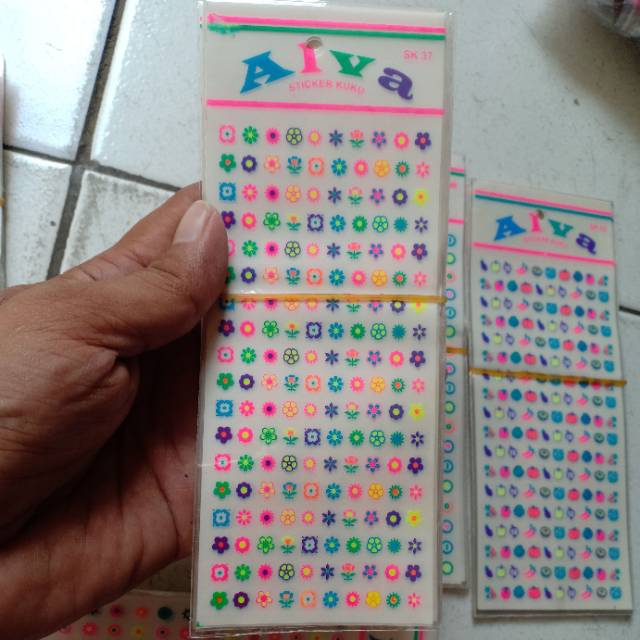 Stiker kuku grosir isi 100 pcs campur kualitas-1