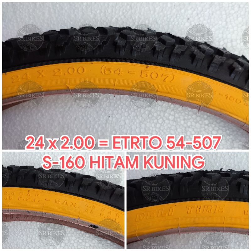 Ban Luar 24 x 2.00 (54-507) Sepeda MTB Minion Mini. DELI TIRE SWALLOW