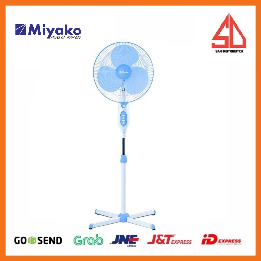 KIPAS ANGIN MIYAKO Desk Fan &amp; Stand Fan [16&quot;] KAS-1618 B 16INCH KIPAS BERDIRI