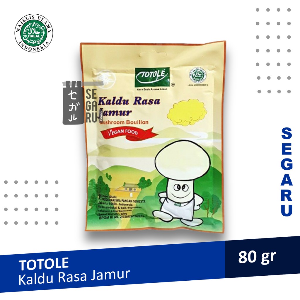 Totole Kaldu Rasa Jamur Kaldu Vegan Food 80 gram