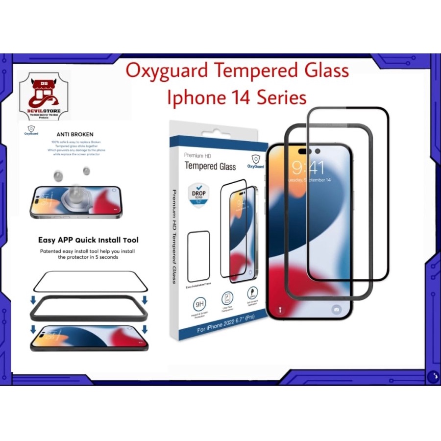 Oxyguard Tempered Glass Iphone 14 pro Max / 14 Pro Iphone 14 Plus / 14