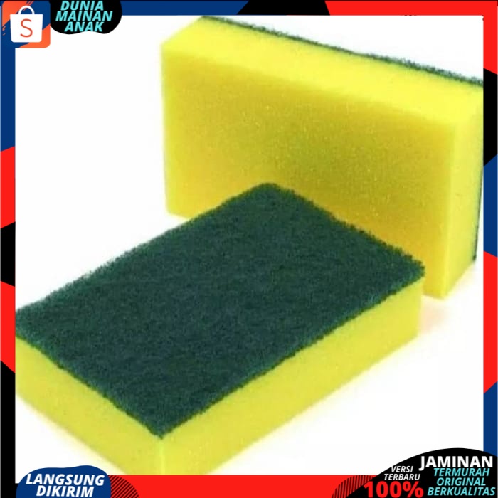 Spon Busa Cuci Piring GRESPON - Spons 2 Sisi Pencuci Alat Dapur Sponge  Best Seller