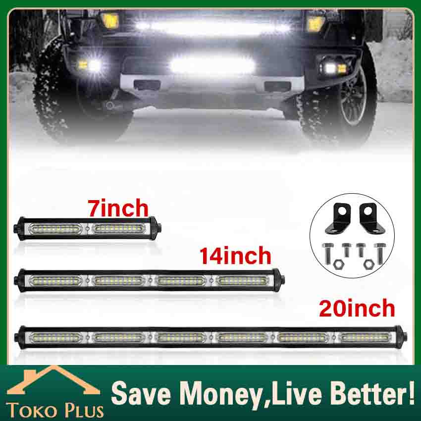 Slim Led Bar 180W 20 Inch Lampu Tembak Mobil Jeep Truk Lampu Tembak Sorot OFFROAD Lampu Sorot