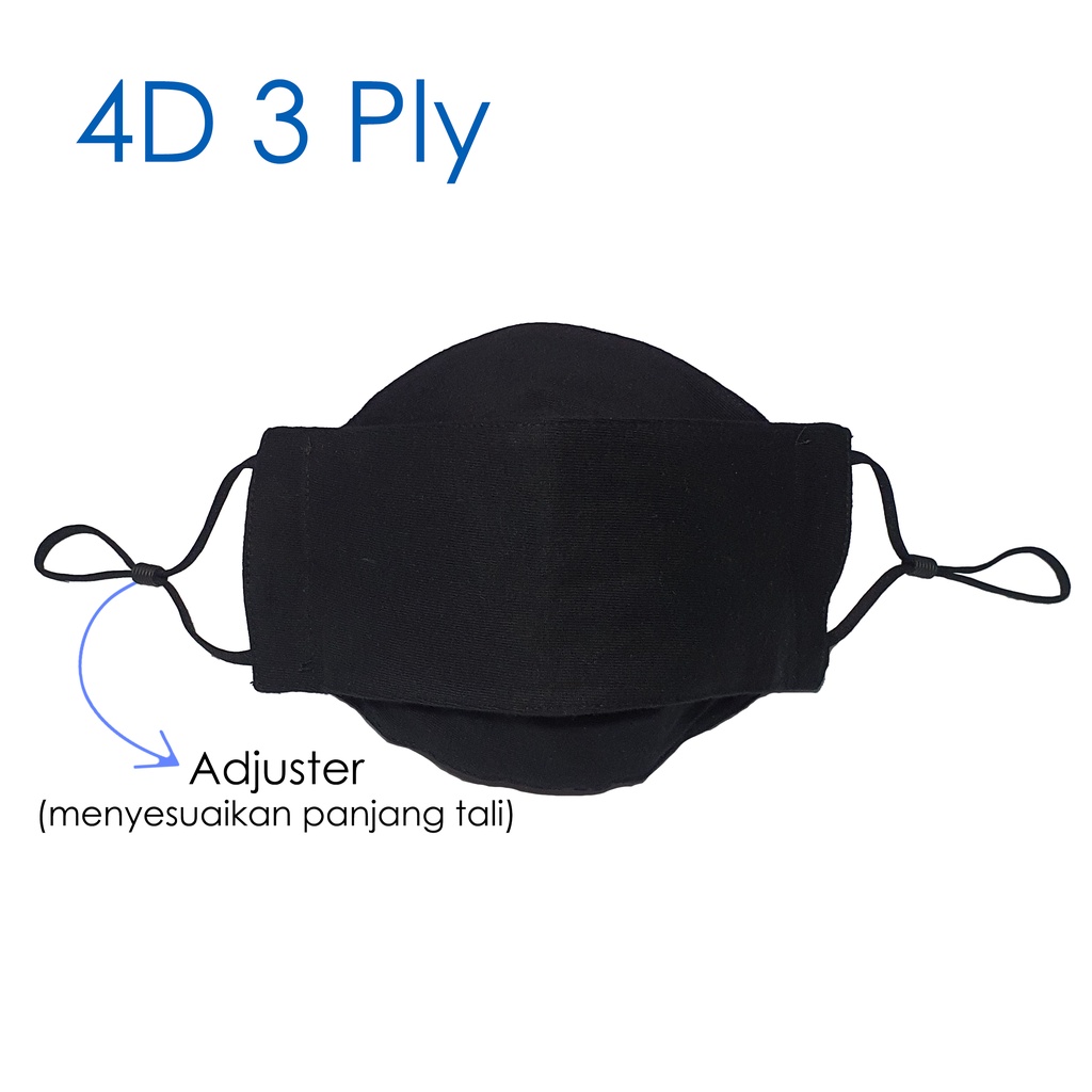 Masker Kain 4D Tali Karet Masker Evo Kain Katun