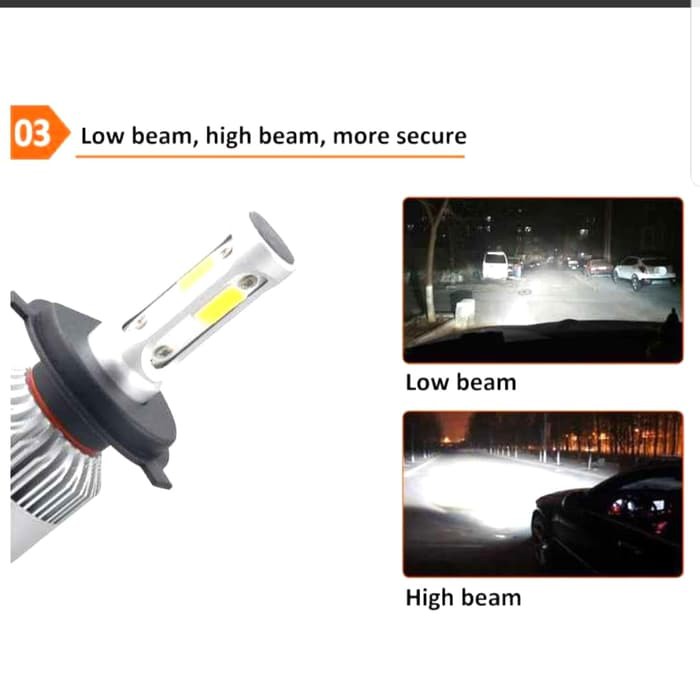 LAMPU LED MOBIL H11 H8 COB LAMPU 8000LM 1set isi 2 WATERPROFF MURAH Lv823