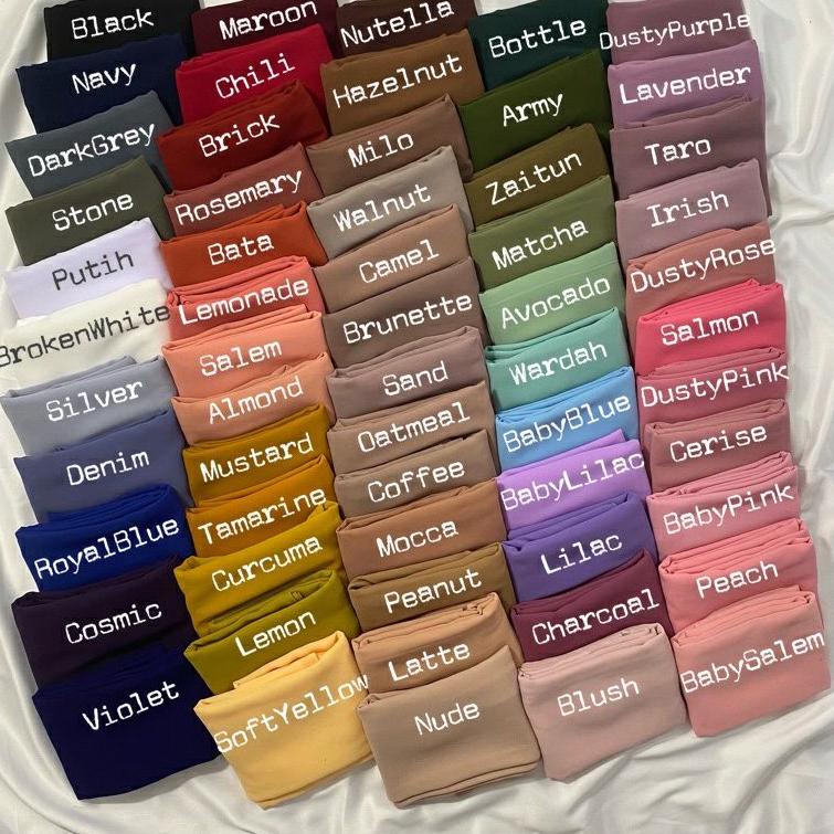 Harga Bersahabat BAWAL MALAYSIA HIJAB BAWAL CURVE CERUTY  | BAWAL MALAYSIA