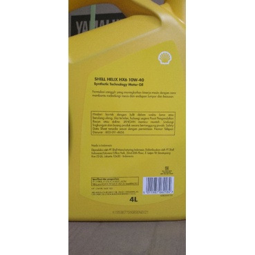 OLI OIL MOBIL SHELL HELIX HX6 4 LITER