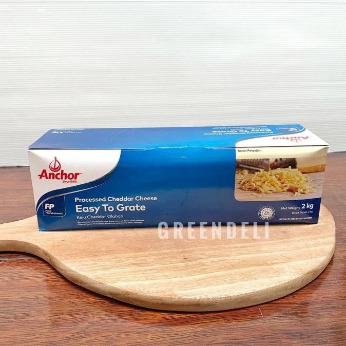 

BAYAR DITEMPAT Cheddar Cheese Easy To Grate Anchor 2 KG