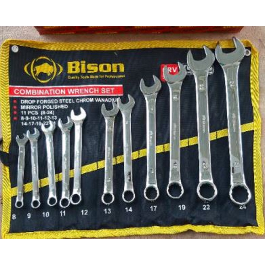 Kunci Ring Pas Bison Set 11pcs