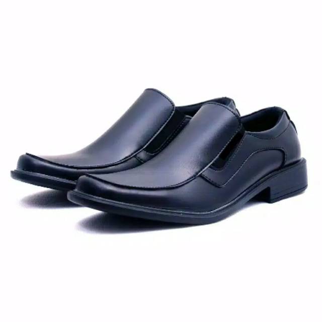 Sepatu Pantofel Pria Pantofel Hitam Pria Sepatu Pantopel Fantofel Kerja Kantor Kulit Pria J-TK018