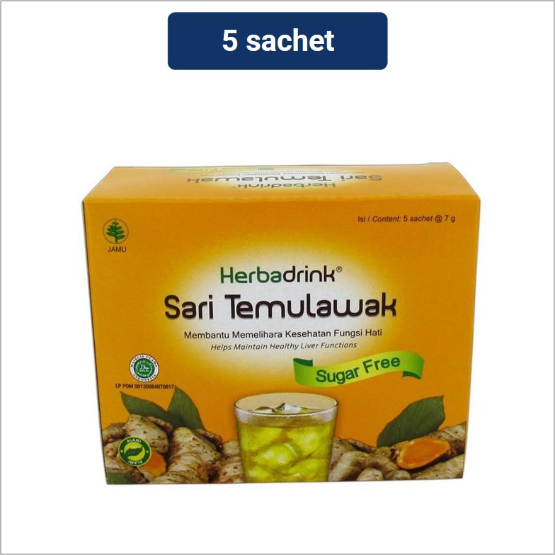 

Herbadrink Sari Temulawak Sugar Free 7gr x 5