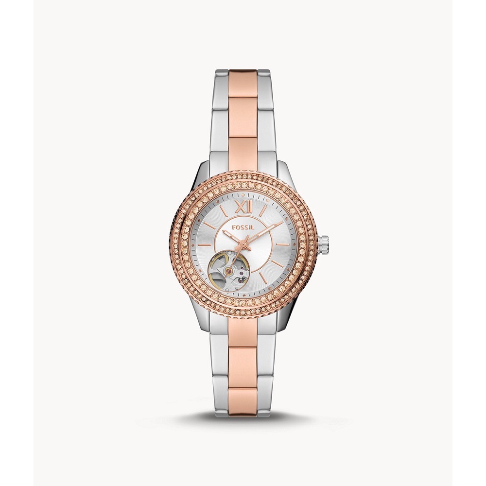 Fossil Stella Automatic Two-Tone Stainless Steel Jam Wanita - ME3214