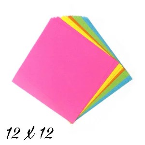 

Kertas Origami 12 X 12 Double Face Flourescent