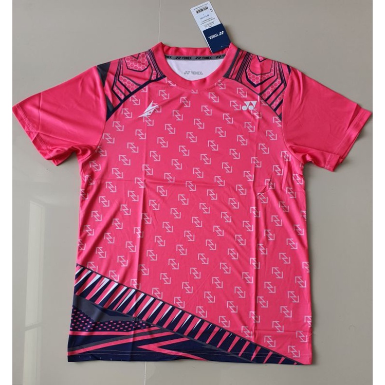 Y21089 PINK KAOS BADMINTON YONEX IMPORT KAOS BULUTANGKIS BAJU BADMINTON KAOSOLAHRAGA