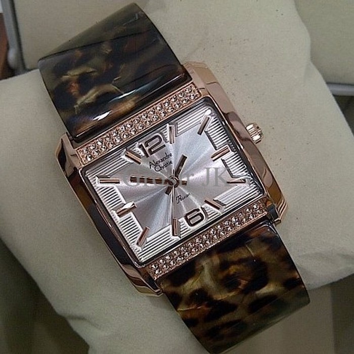 Jam Tangan Alexandre Christie Ac 2504 Gold Leopard