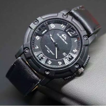 BISA COD !!! JAM TANGAN QUICK SILVER / QUIKSILVER Pria Tanggal AKTIF KULIT SUPER