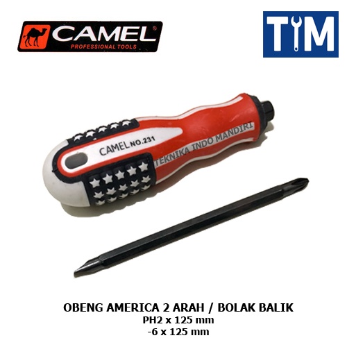 CAMEL Obeng Amerika Bolak Balik / Obeng 2 Way USA Plus Minus 4 INCH