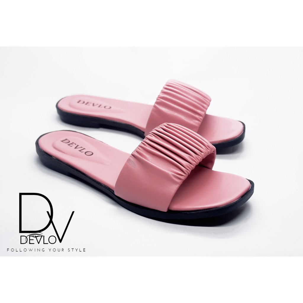 Sandal Teplek Wanita Sandal Kerut Devlo