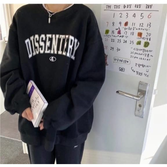 DISSENTERY SWEATER CREWNECK OVERSIZE OBLONG WABITA