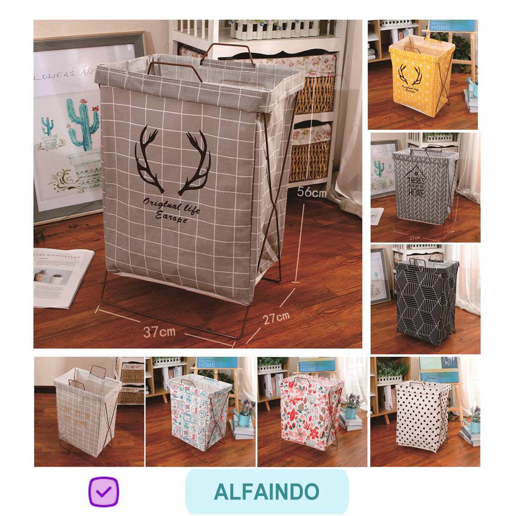  Keranjang  Baju  Cucian Pakaian Kotor  Laundry Basket dengan 