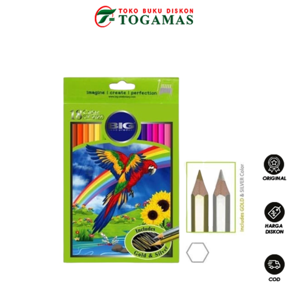

READY STOCK !! PENSIL WARNA CP-8103 18 PANJANG BIG