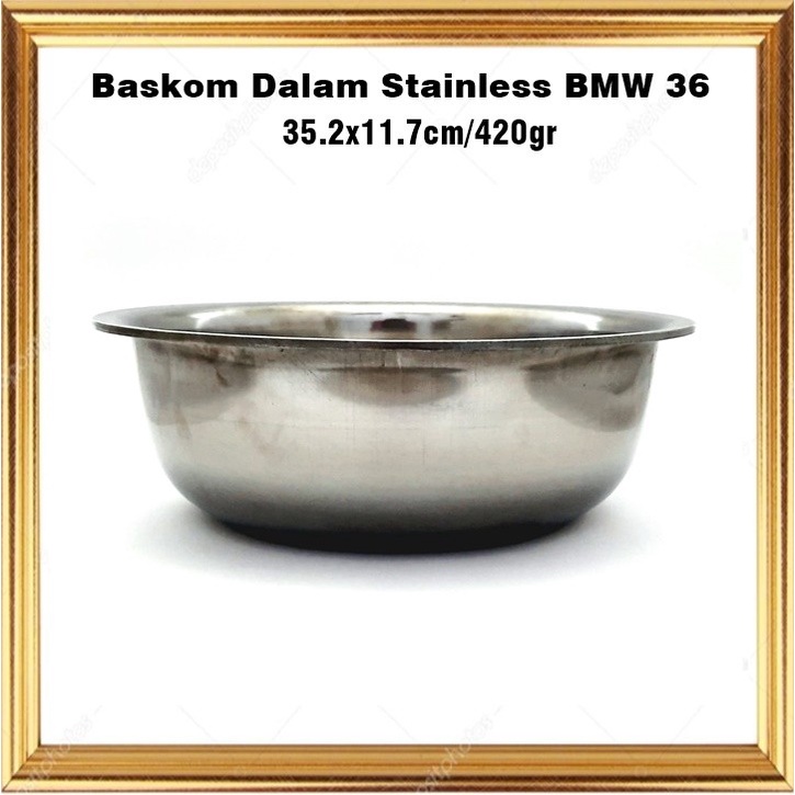 Baskom/Mixing Stainless Bowl Dalam BMW 36cm