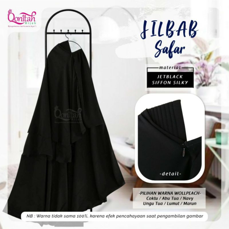 JILBAB SAFAR DEWASA | JILBAB NIQOB SAFAR | JILBAB PLUS CADAR SAFAR "QONITAH HIJAB"