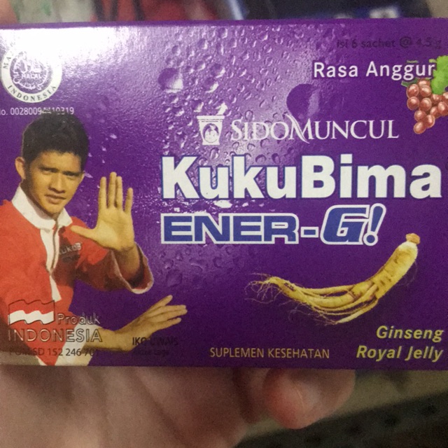 

Kuku Bima Anggur 4,5g/ 6 sachet