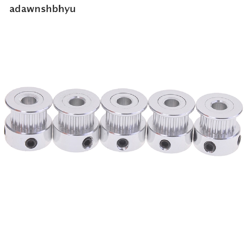 Adawnshbhyu 5Pcs gt2 timing pulley 20t 5/6.35 /8mm bore Untuk printer 6mm belt reprap 3d