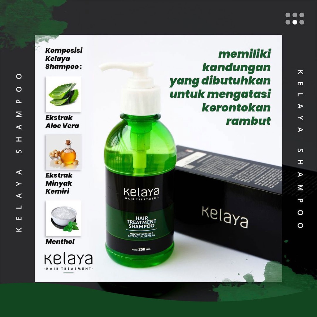 KELAYA PAKET HAIR TREATMENT SHAMPOO RAMBUT ANTI RONTOK