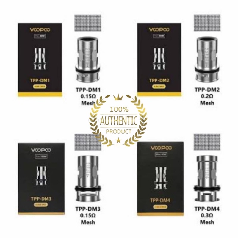 Voopoo TPP Coil DM1 0.15 | DM2 0.2 ohm Authentic