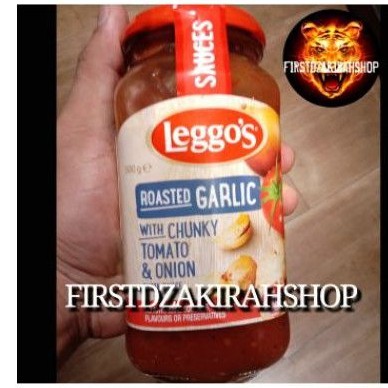 

leggo's roasted garlic with chunky tomato & onion 500gr