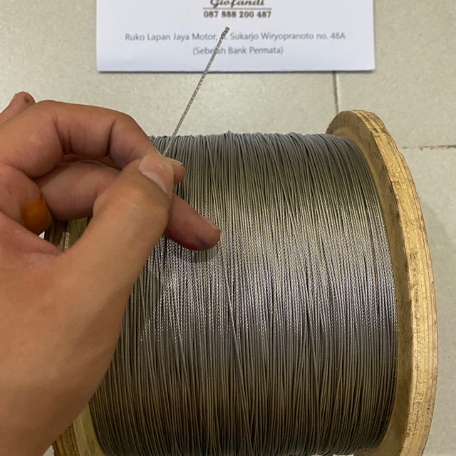 Kawat sling 1mm stainless