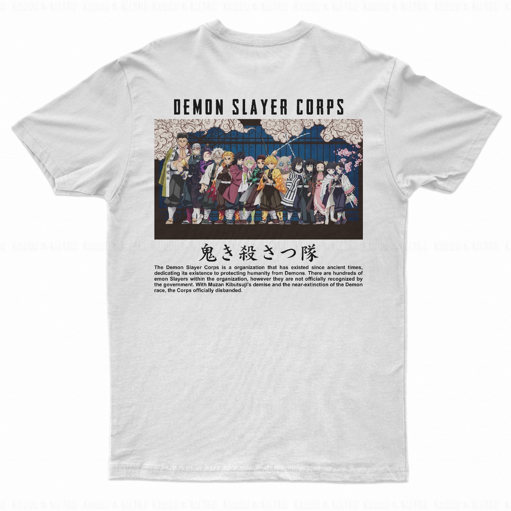 Tshirt Demon Slayer Corps Anime Manga Kimetsu No Yaiba Premium Unisex