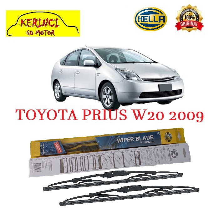 WIPER TOYOTA PRIUS W20 2009 HELLA PREMIUM 26&quot; &amp; 16&quot; SEPASANG WIPER