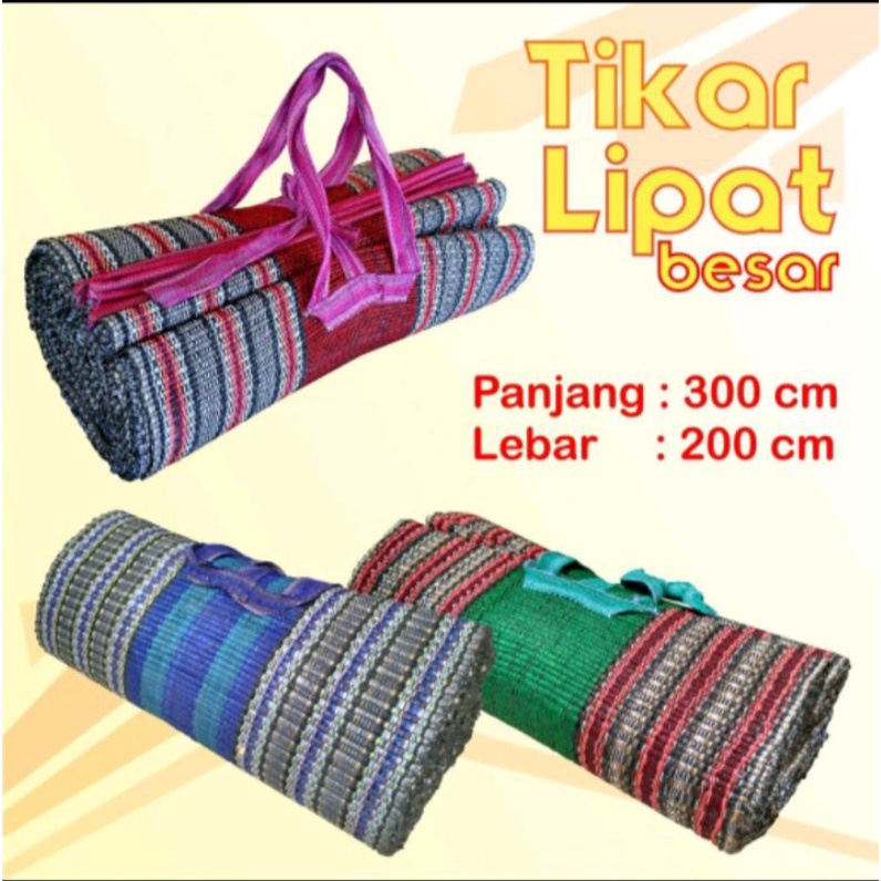 Tikar Lipat Ukuran Panjang 2m × 3m  / Tikar Gulung / Tikar Piknik / Tikar Hajatan (V)