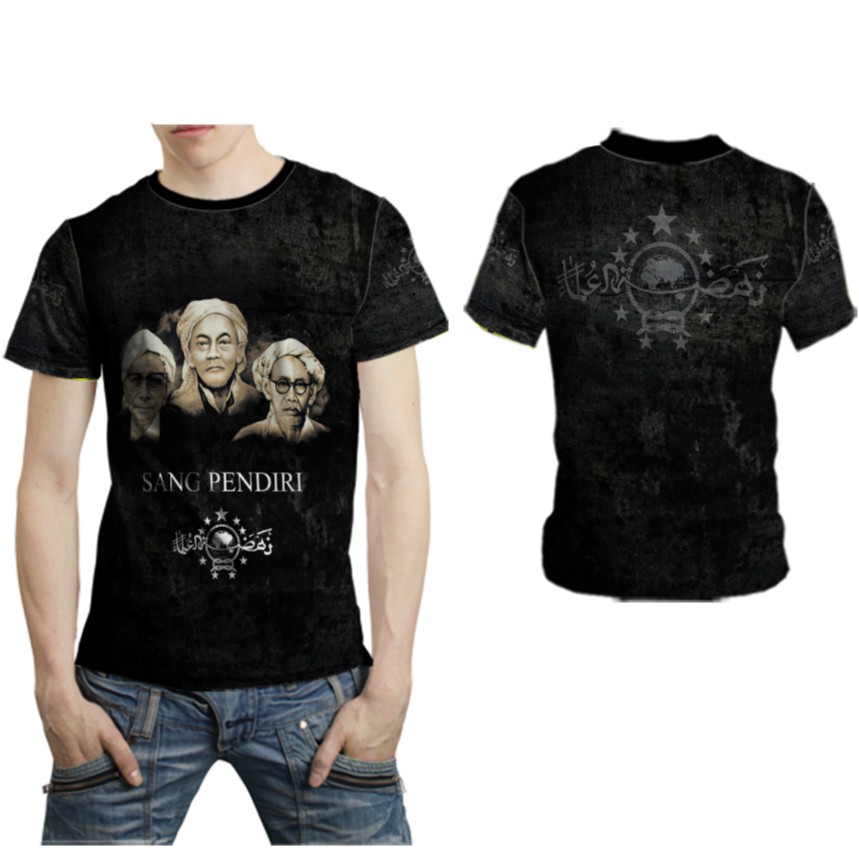 Nahdlatul Ulama - Baju Jersey Kaos sang pendiri NU Pria dewasa printing