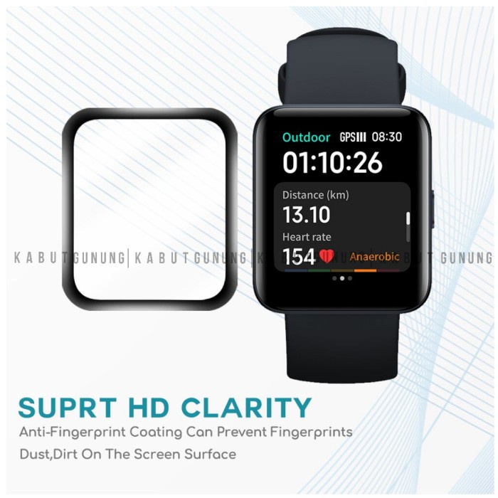 Anti Gores Screen Protector 3D Full Cover For Redmi Watch 2 Lite