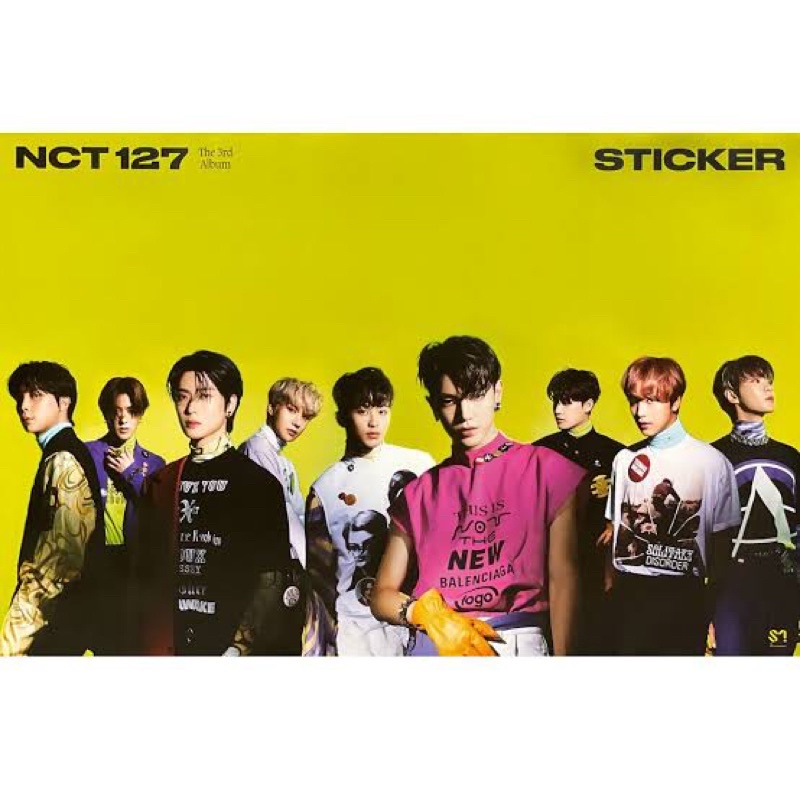OFFICIAL ROLLED POSTER NCT127 STICKER STICKY SEOUL CITY