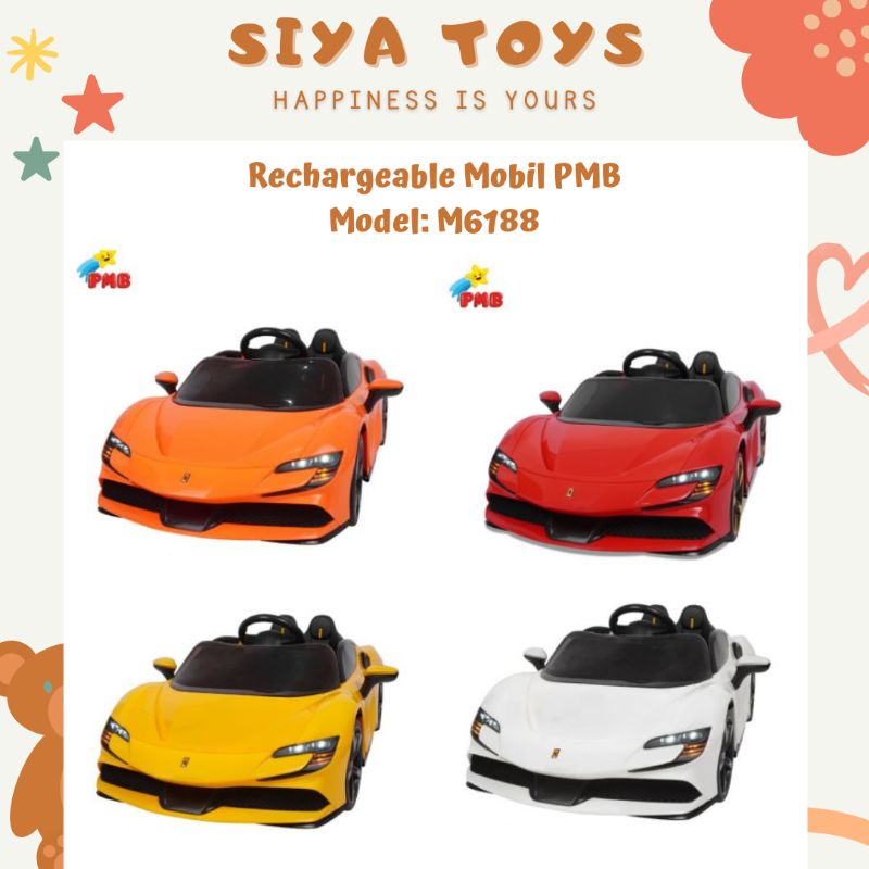 SIYA✨FREE BUBBLEWRAP MOBIL AKI JEEP MOBIL ANAK RECHARGEABLE PMB M6188 MOBIL REMOT ANAK PMB M6188