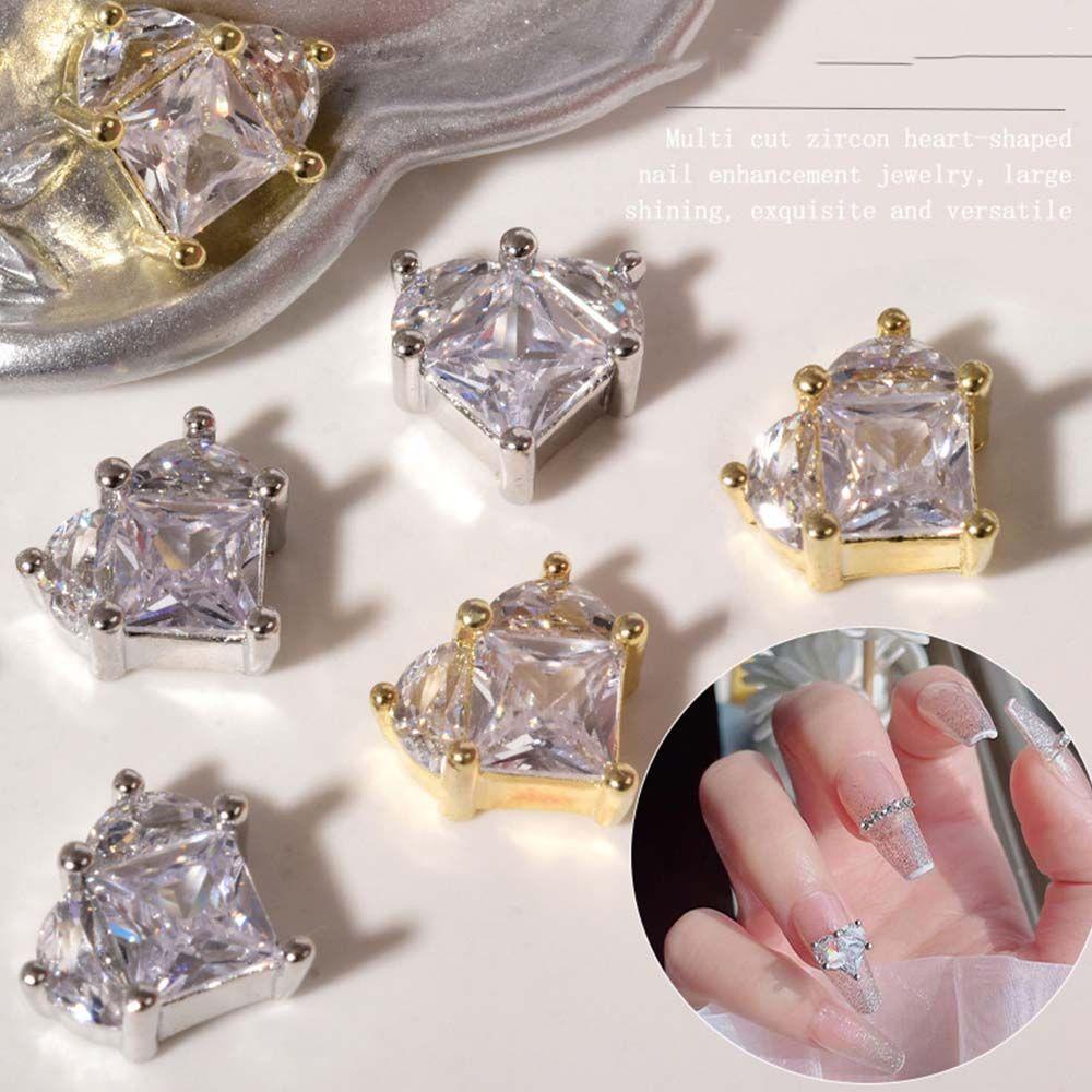 MXBEAUTY Diy Dekorasi Kuku Mewah Fashion Hiasan Kuku Flatback Zirkon Perhiasan Kuku Kristal Nail Charms