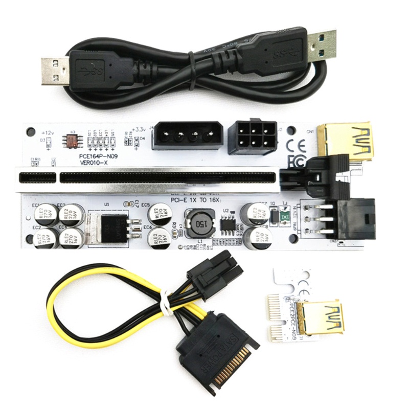 Btsg Tahan Lama PCIE Riser Untuk Kabel Express 1Xto16X USB3.0 Kabel Pertambangan Didukung PCI-E Riser Adapter Peralatan Yang Didedikasikan Li