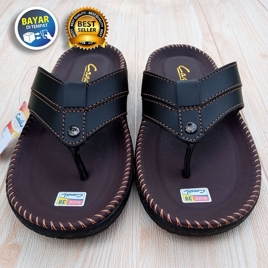 PROMO 11.11 BIG SALE !! SANDAL PRIA DEWASA CANVIL JEPIT TRENDI MURAH NYAMAN DIPAKAI  / SAKIPO