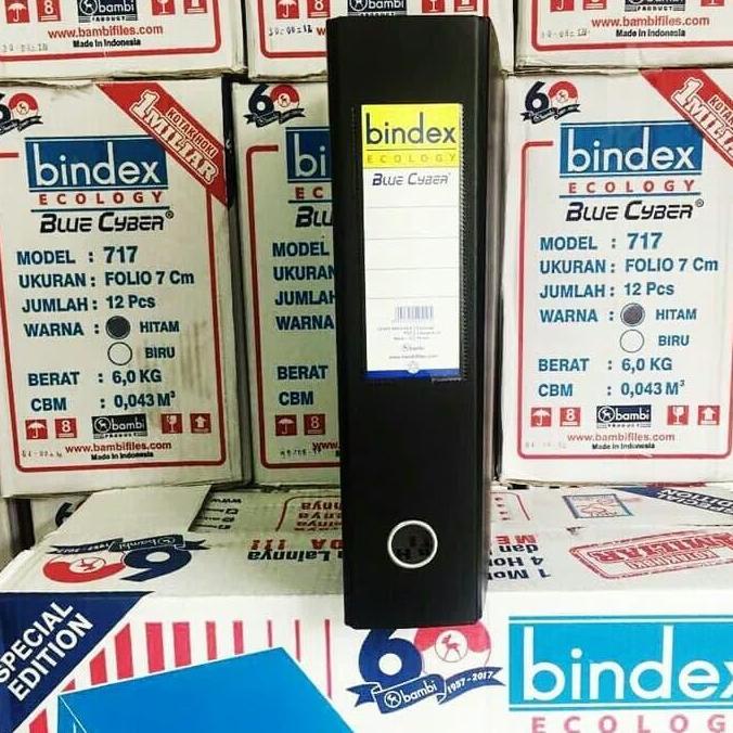 

Office & Stationery | Document Organizer | Bindex Ecology 717 Ordner 7 Cm - [1 Lusin / 12 Pcs] Hitam | Best Seller