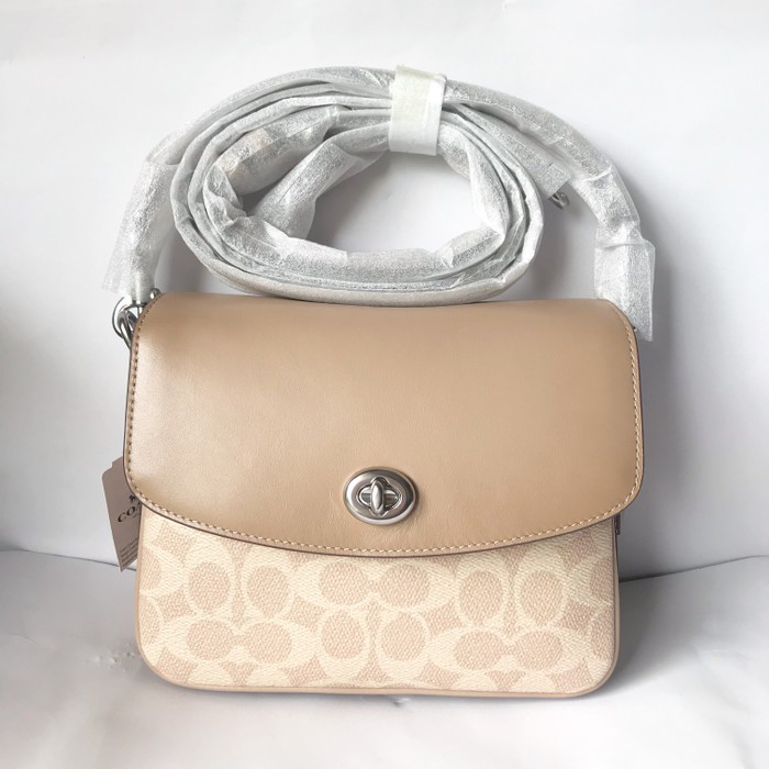 TAS ORIGINAL WANITA / COACH CASSIE CROSSBODY 19 IN SIGNATURE CANVAS