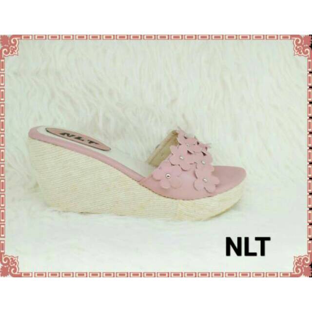 NLT Wedges Terbaru Wanita WEDGES PRINCES BUNGA