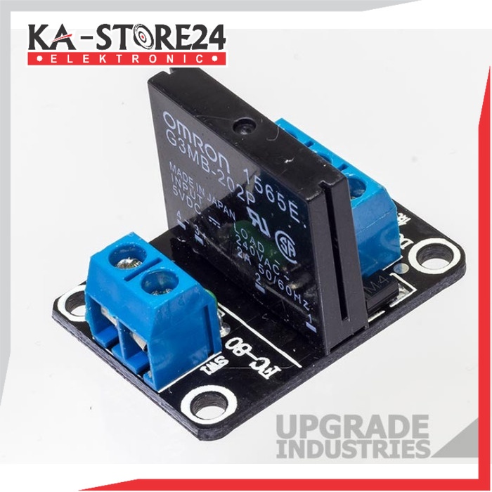 Modul SSR Omron 5v 1 Channel DC Solid State Relay Load 240vAC 2A G3MB