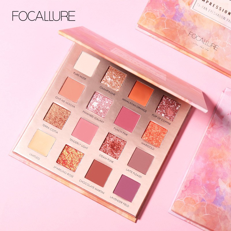 ★ BB ★ FOCALLURE 16 Pan Eyeshadow Sunrise Palette The Impressionism Collection - FA88 - FA 88